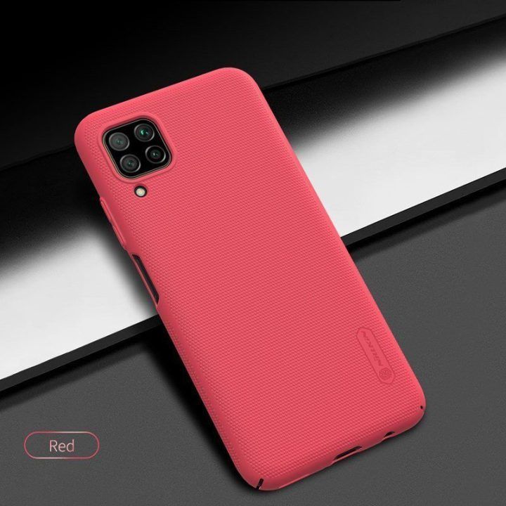 Nillkin Super Frosted Shield dėklas Huawei P40 Lite / Nova 7i / Nova 6 SE, raudonas