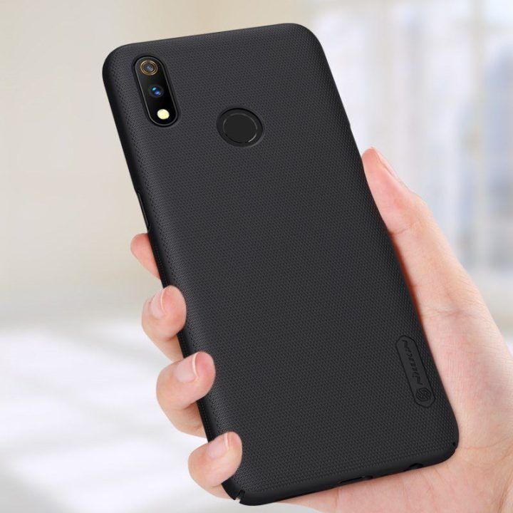 Dėklas Realme 3 Pro, juodas Nillkin Super Frosted Shield