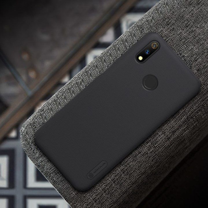 Dėklas Realme 3 Pro, juodas Nillkin Super Frosted Shield