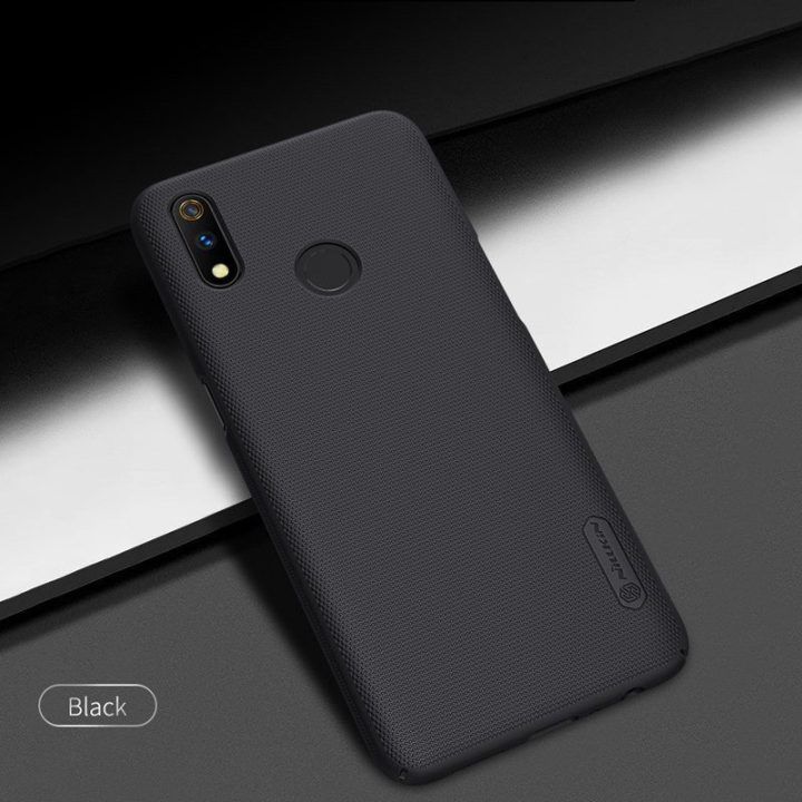 Dėklas Realme 3 Pro, juodas Nillkin Super Frosted Shield