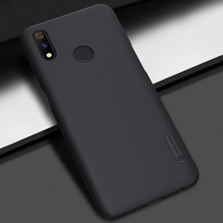 Dėklas Realme 3 Pro, juodas Nillkin Super Frosted Shield