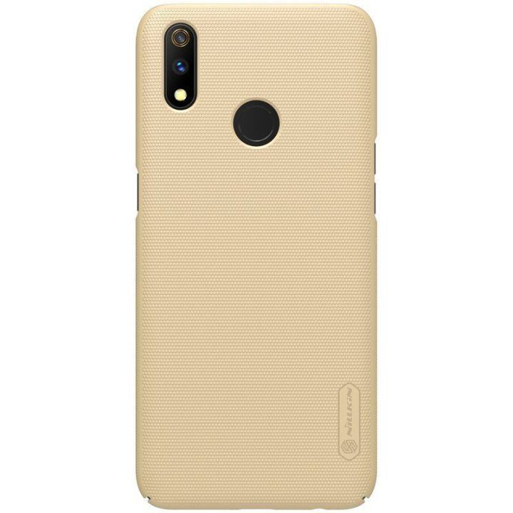 Nillkin Super Frosted Shield dėklas Realme 3 Pro, aukso spalvos