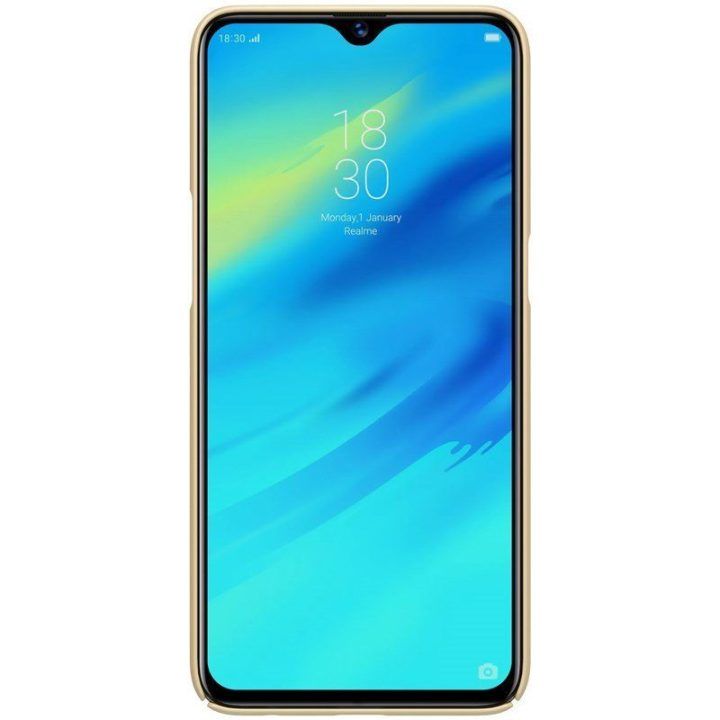 Nillkin Super Frosted Shield dėklas Realme 3 Pro, aukso spalvos
