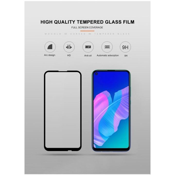 Apsauginis stiklas Mocolo 2.5D Full Glue Huawei P40 Lite E