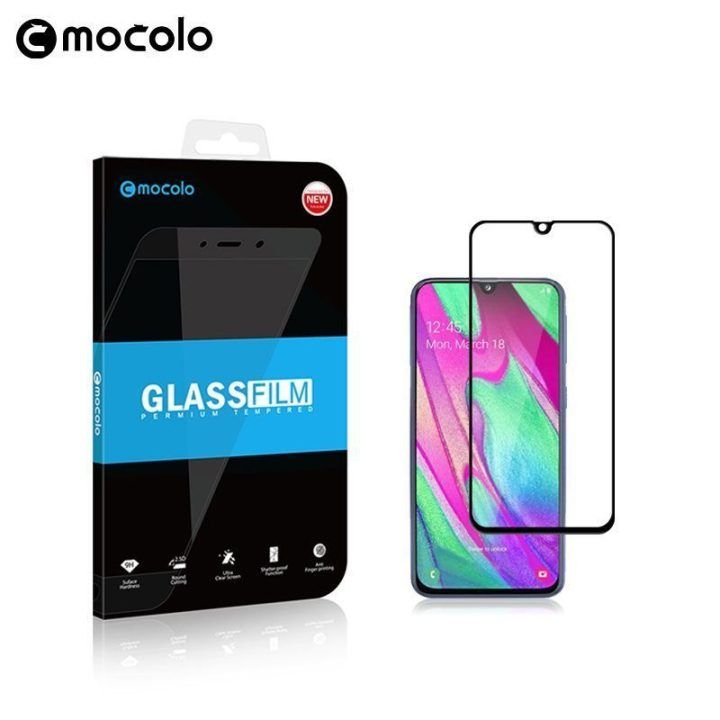 Apsauginis stiklas Mocolo 3D 9H Samsung Galaxy A40, juodas