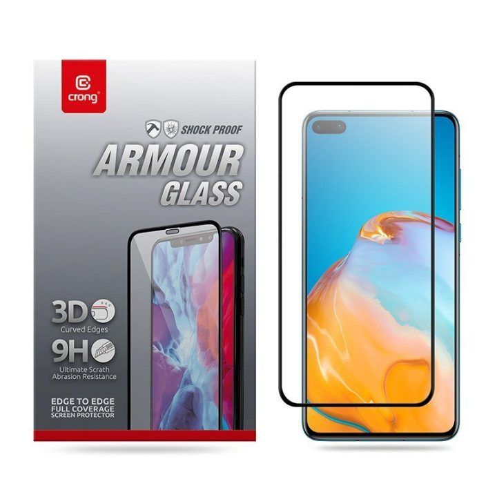 Grūdintas apsauginis stiklas Huawei P40, 3D
