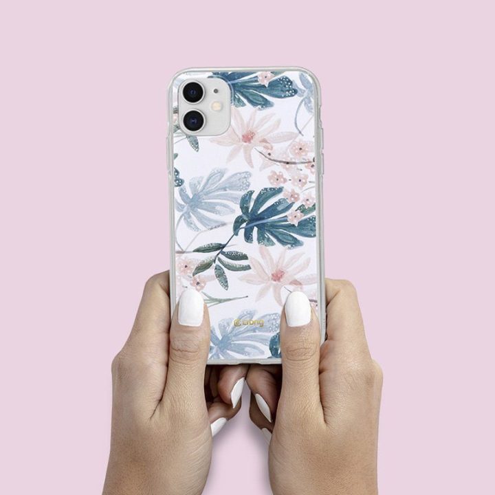 Dėklas iPhone 11 Crong Flower, gėlėtas