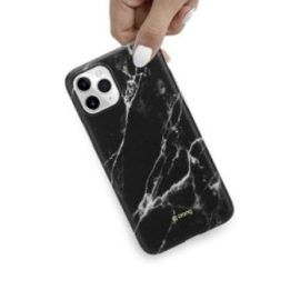 Dėklas iPhone 11 Pro Crong Marble, juodas