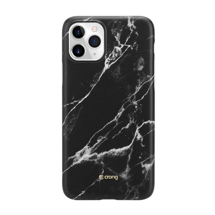 Dėklas iPhone 11 Pro Crong Marble, juodas