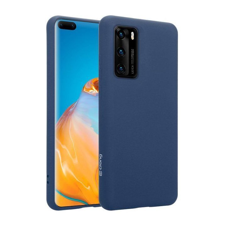 Dėklas Huawei P40 Crong Color Cover, mėlynas