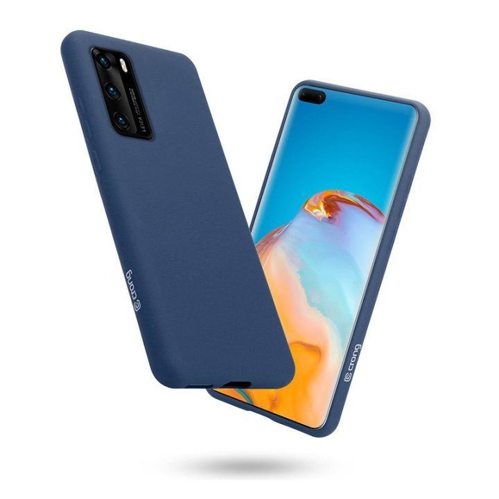 Dėklas Huawei P40 Crong Color Cover, mėlynas