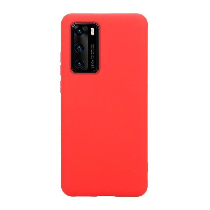 Dėklas Huawei P40 Crong Color Cover, raudonas