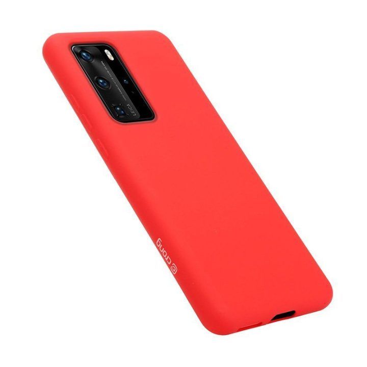 Raudonas silikoninis dėklas Huawei P40 Pro, Crong