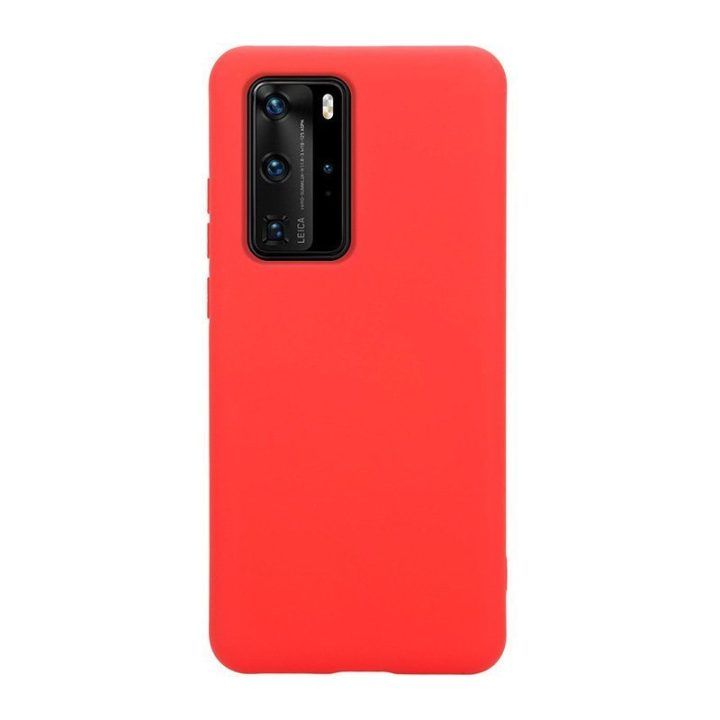 Raudonas silikoninis dėklas Huawei P40 Pro, Crong