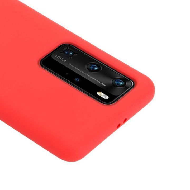Raudonas silikoninis dėklas Huawei P40 Pro, Crong