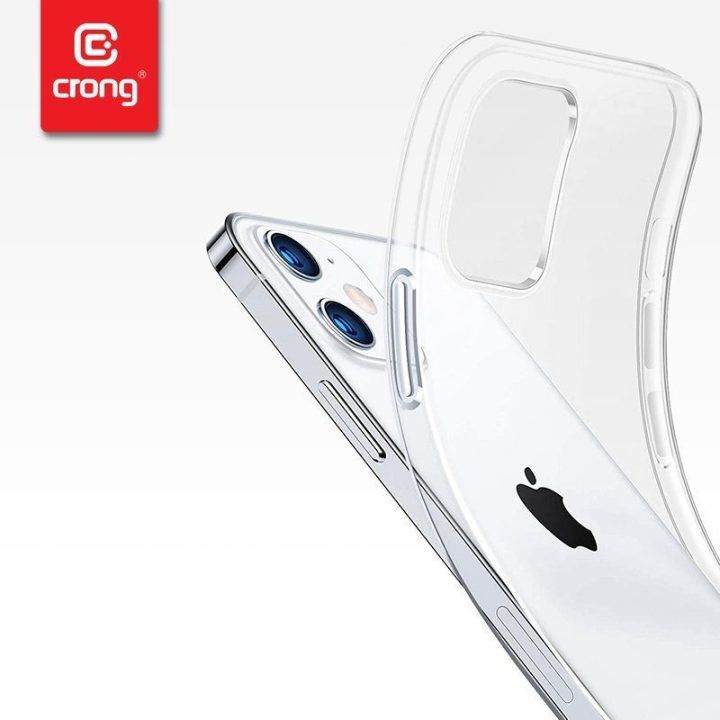 Permatomas dėklas Crong Crystal Slim iPhone 12 / 12 Pro