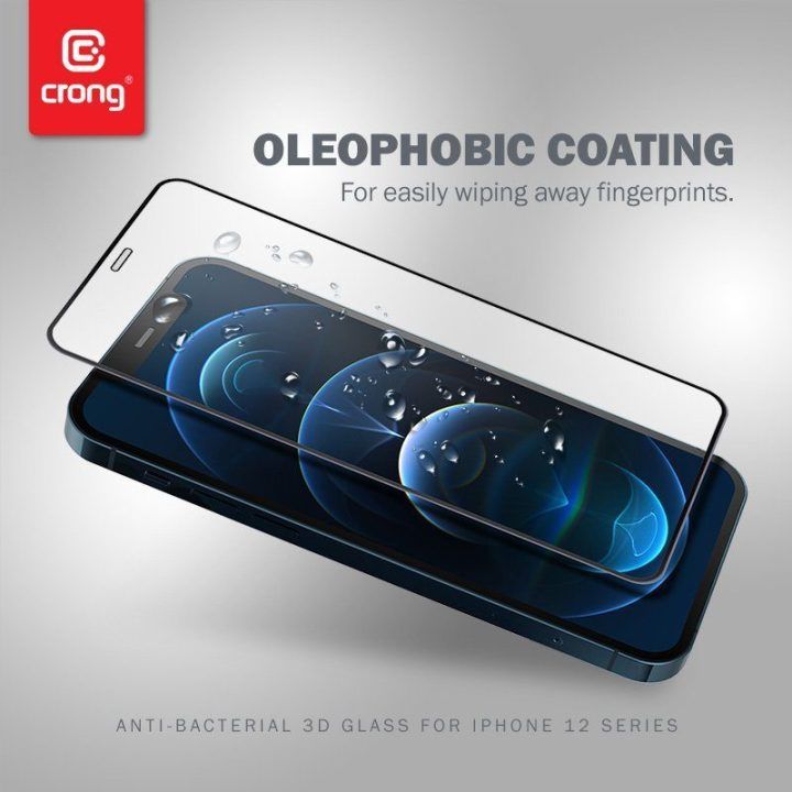Apsauginis stiklas iPhone 12 Mini, Crong 3D Armor