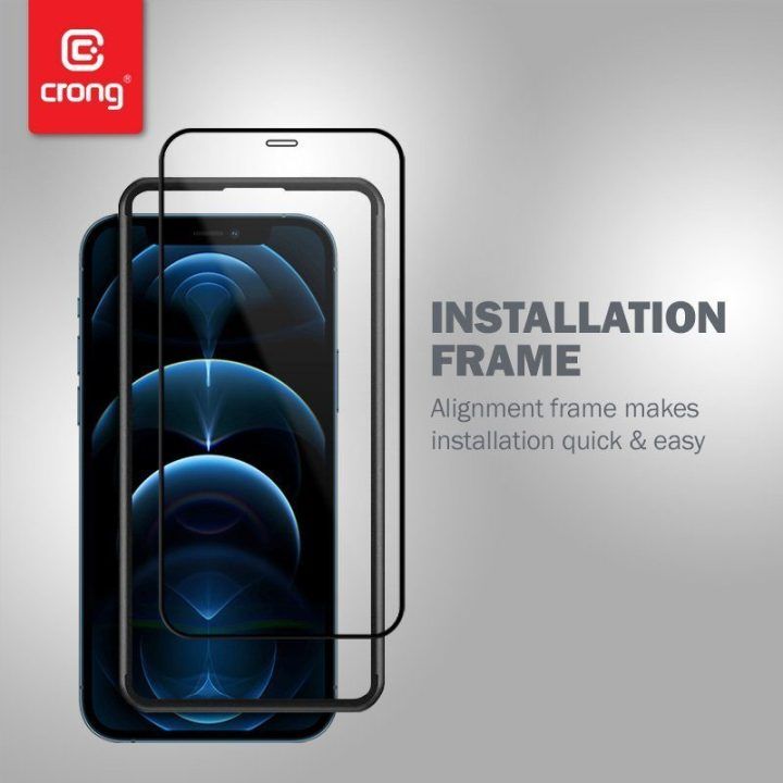 Apsauginis stiklas iPhone 12 Pro Max, Crong 3D Armor