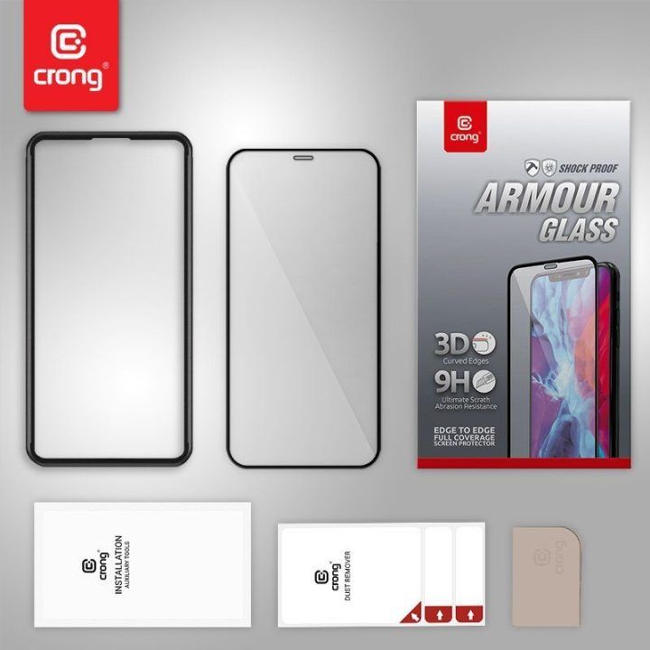 Apsauginis stiklas iPhone 12 Pro Max, Crong 3D Armor