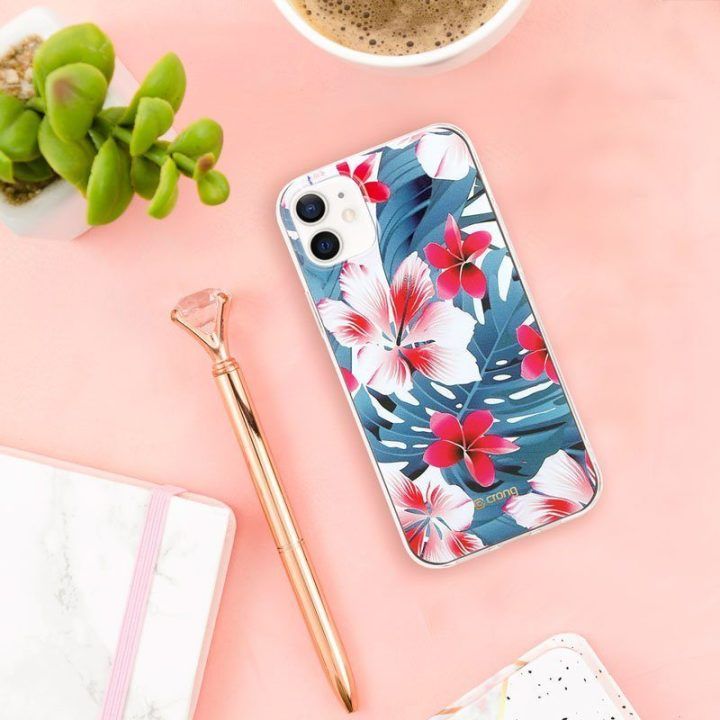 Dėklas iPhone 12 mini Flower Case, gėlėtas