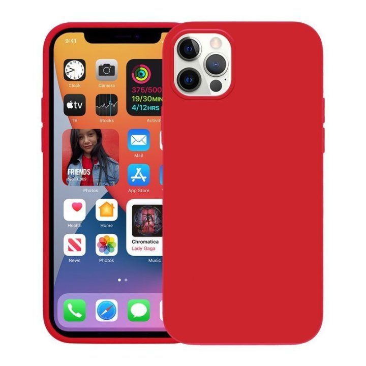 Dėklas iPhone 12 Pro Max, raudonas Crong Color Cover