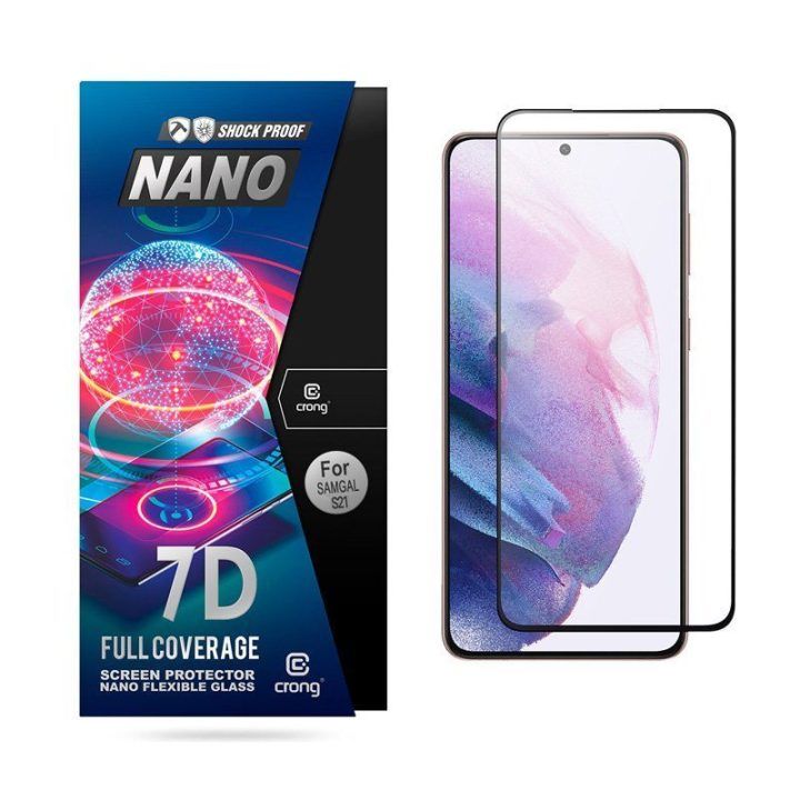 Apsauginis stiklas CRONG 7D Nano Samsung Galaxy S21