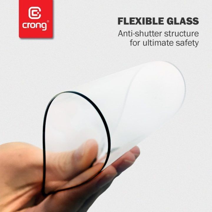 Apsauginis stiklas CRONG 7D Nano Flexible Glass Samsung Galaxy S21+