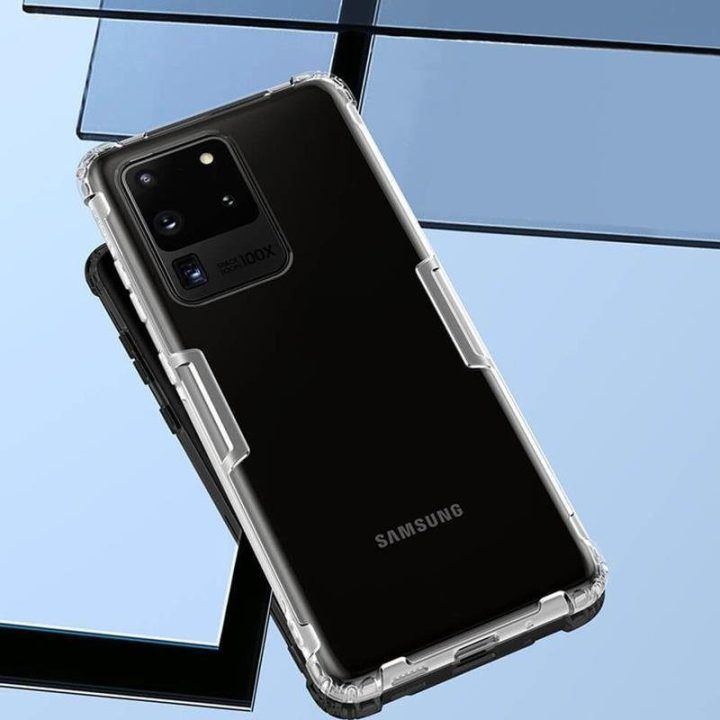 Dėklas Samsung Galaxy S20 Ultra, baltas Nillkin Nature TPU