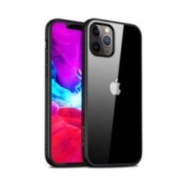 Dėklas iPhone 12 Pro Max, juodas Crong Clear Cover