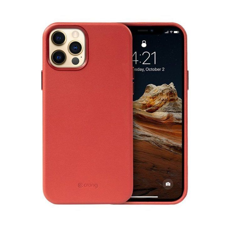 Dėklas iPhone 12 Pro Max Crong Essential Cover, raudonas