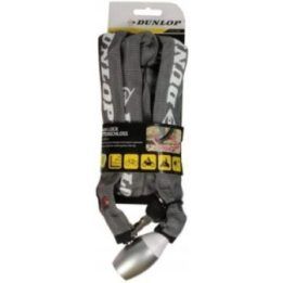 Dviračio grandinės spyna, 120 cm, pilka, Dunlop