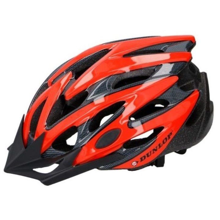 Dunlop MTB dviratininko šalmas, raudonas ir juodas