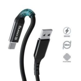 Crong Armor Link 60W USB-A–USB-C laidas, 150 cm