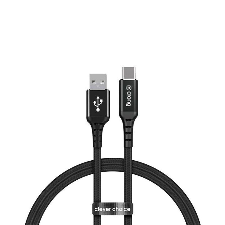 Crong Armor Link 60W USB-A–USB-C laidas, 150 cm