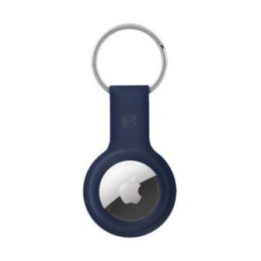Crong silikoninis dėklas su žiedu Apple AirTag 1/2, tamsiai mėlynas