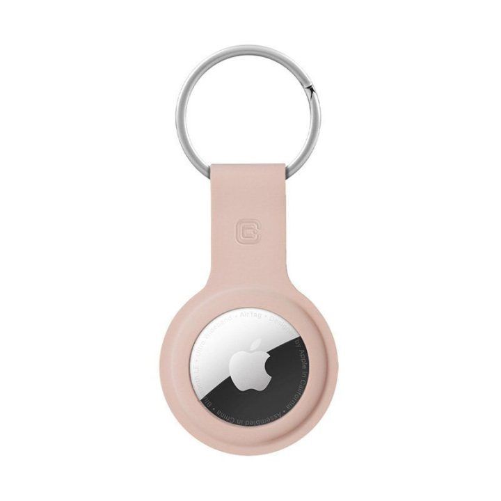 Dėklas Apple AirTag 1/2 iš skysto silikono, rožinis