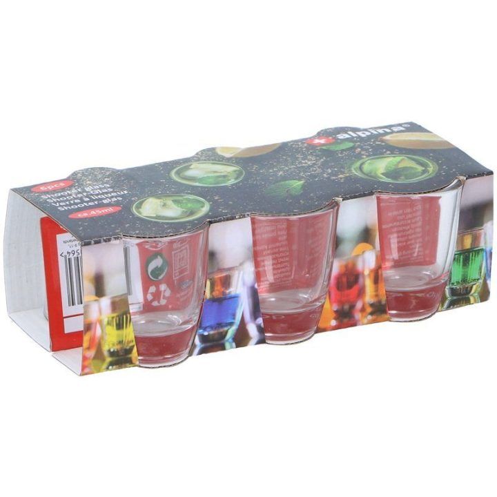 Šotų stiklinės, 45 ml, 6 vnt., Alpina