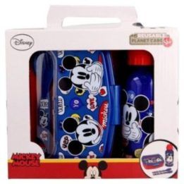 Mickey Mouse pietų dėžutės rinkinys su 400 ml gertuve ir įrankiais