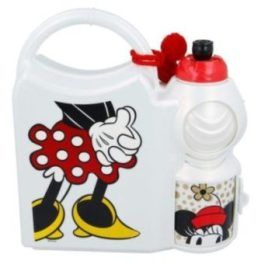 Minnie Mouse pietų dėžutės ir 400 ml gertuvės komplektas