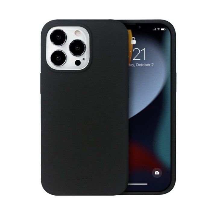 Dėklas iPhone 13 Pro Max, juodas, Crong Color Cover Magnetic