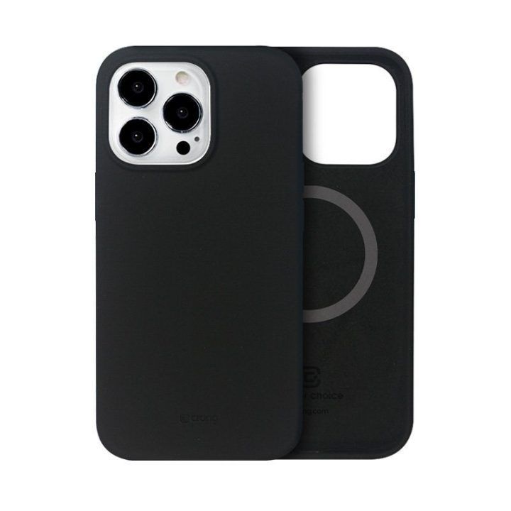 Dėklas iPhone 13 Pro Max, juodas, Crong Color Cover Magnetic
