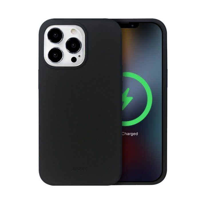 Dėklas iPhone 13 Pro Max, juodas, Crong Color Cover Magnetic
