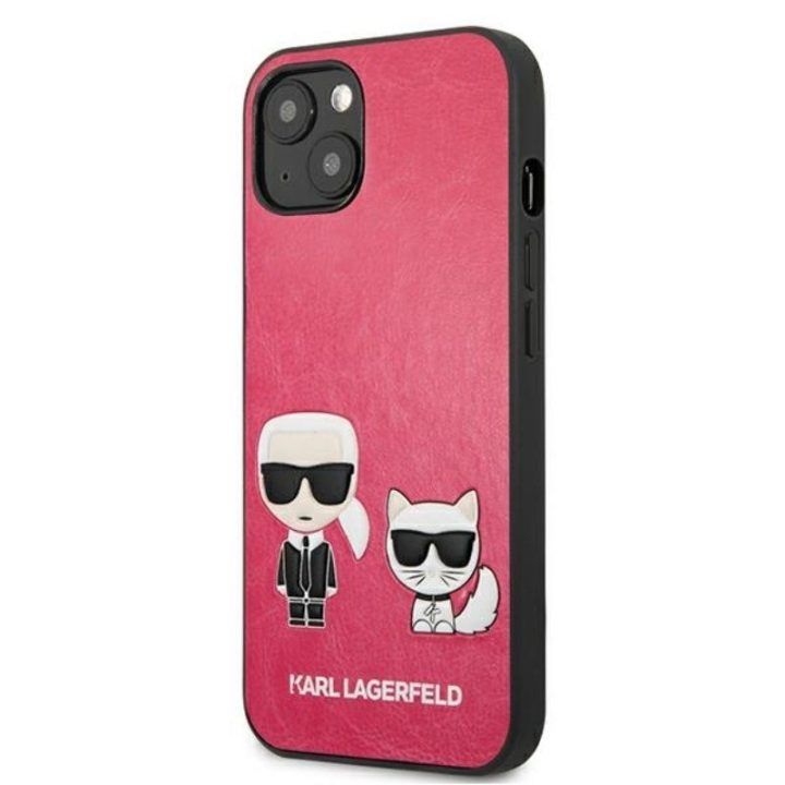 Karl Lagerfeld dėklas iPhone 13 Mini, fuksijos spalvos