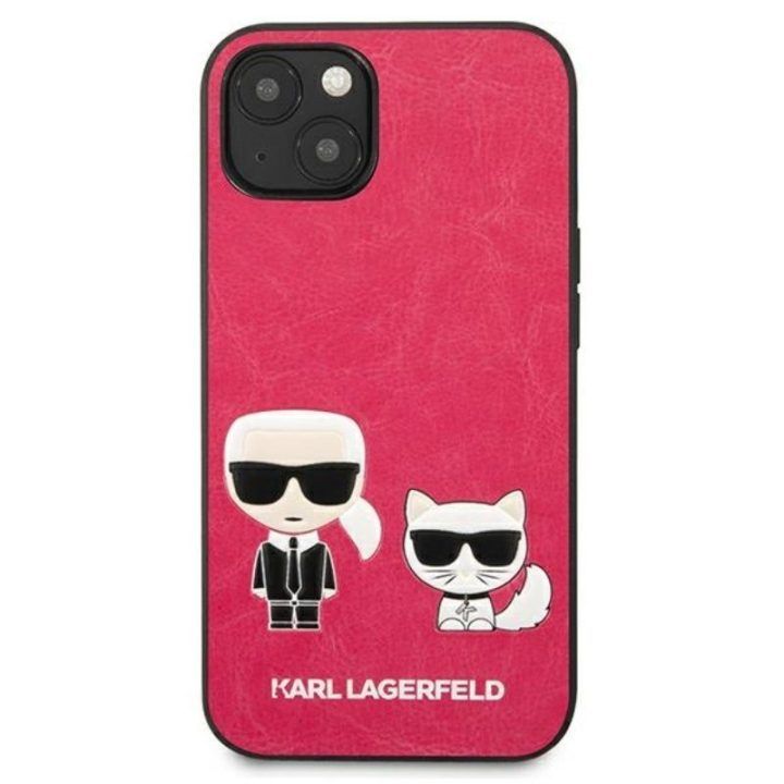 Karl Lagerfeld dėklas iPhone 13 Mini, fuksijos spalvos