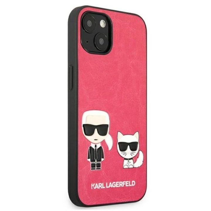 Karl Lagerfeld dėklas iPhone 13 Mini, fuksijos spalvos