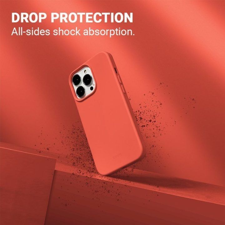 Dėklas iPhone 13 Pro Crong Color Cover, koralinis