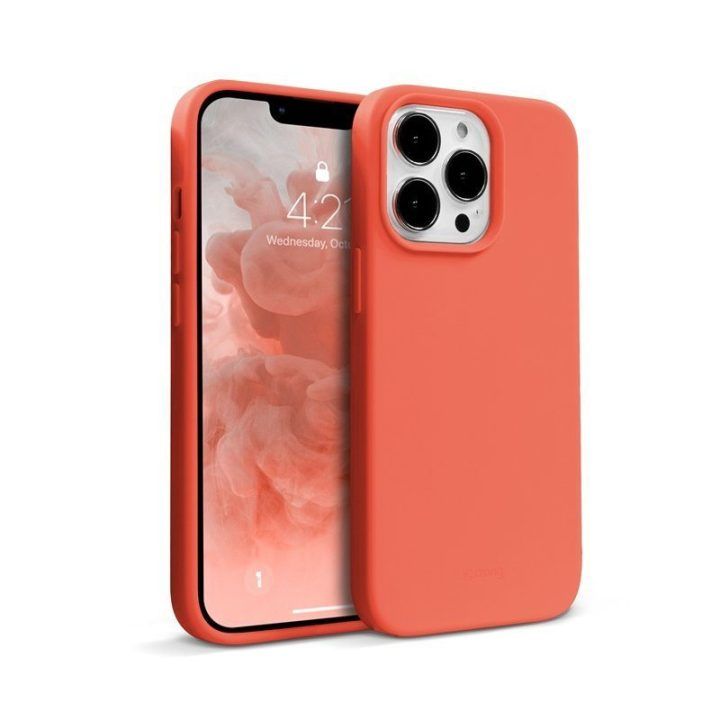 Dėklas iPhone 13 Pro Crong Color Cover, koralinis