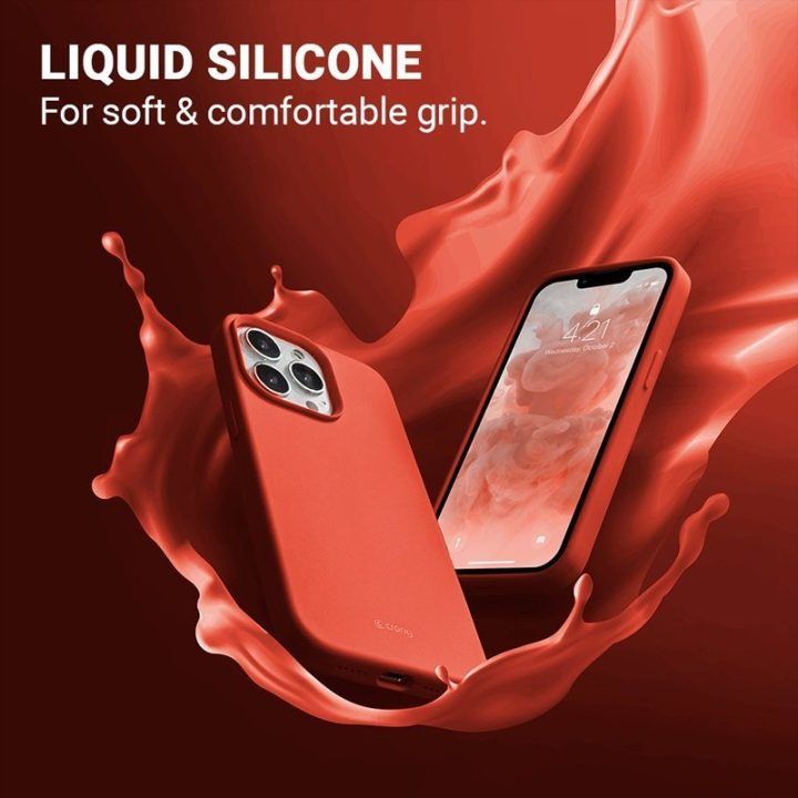 Dėklas iPhone 13 Pro Crong Color Cover, koralinis