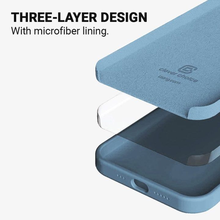 Dėklas Crong Color Cover iPhone 13 Pro Max, mėlynas