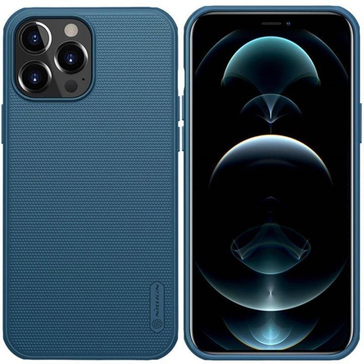 Dėklas Apple iPhone 13 Pro Max, mėlynas Nillkin Super Frosted Shield Pro